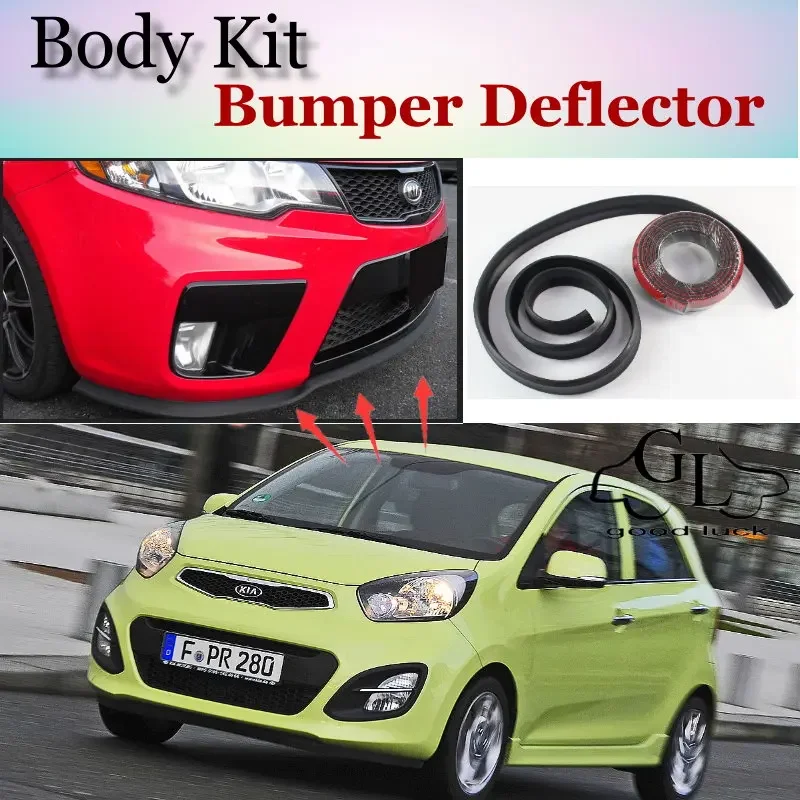 Bumper Lip Deflector Lips For KIA EuroStar Picanto Morning Naza Suria Front Spoiler Skirt For Car Tuning View / Body Kit / Strip