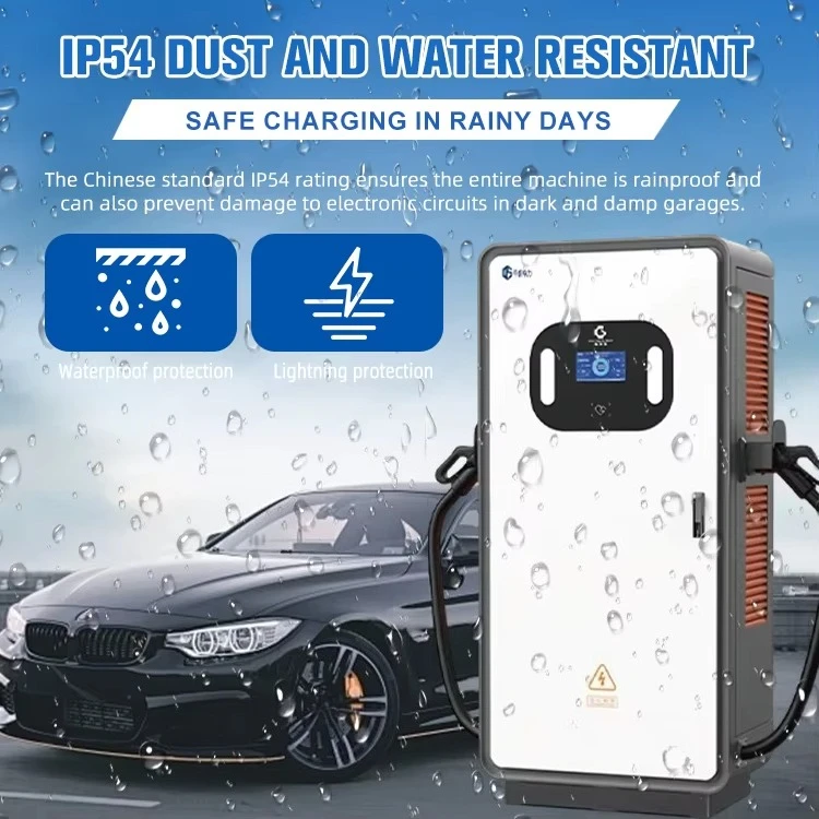 120kW 160kW 240kW High-Power EV Charging Station 250A Phase 3 Car Charger with 5m Cable Floor-Mounted for Electric Car