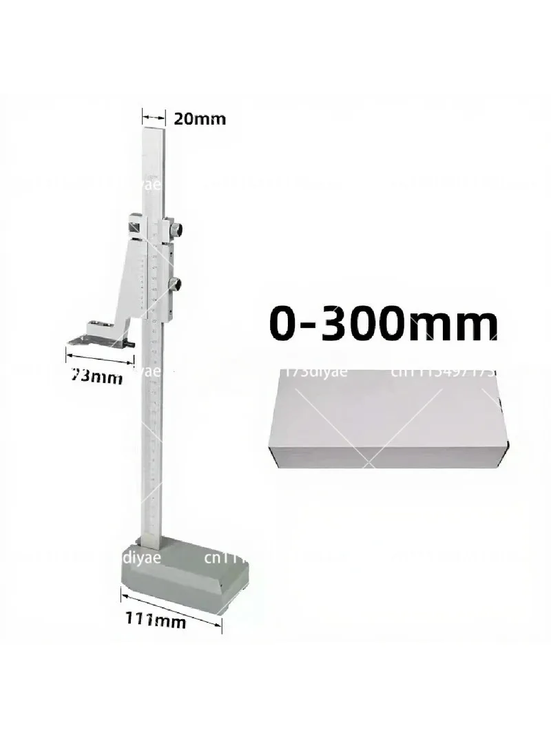 0-300mm Vernier Height Gauge, Precision Marking Ruler with Scriber, Stainless Steel Height Caliper for Measurement