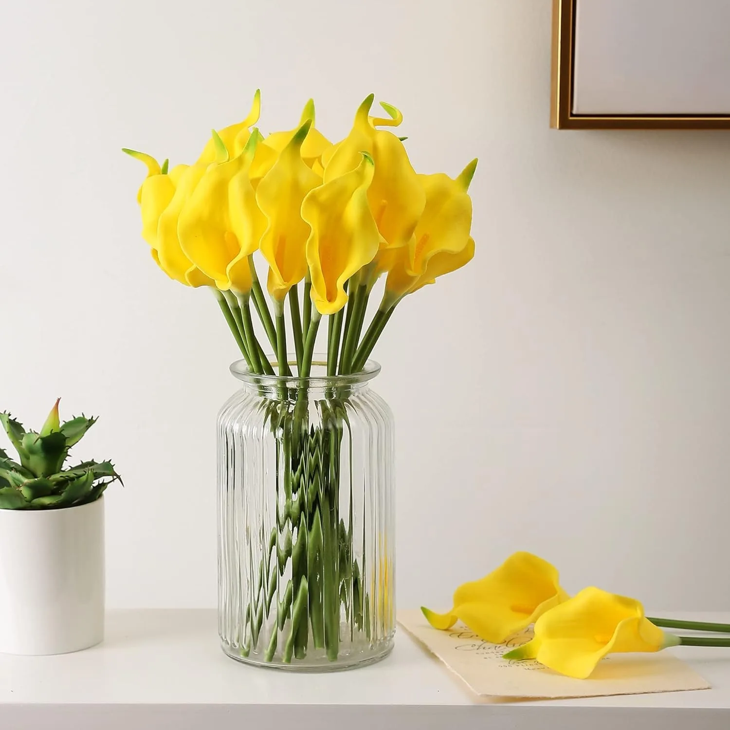 5Pcs Artificial Yellow Latex Horseshoe Lotus Home Room Decoration Bride Wedding Party Bouquet Decor Christmas Vase Accessories
