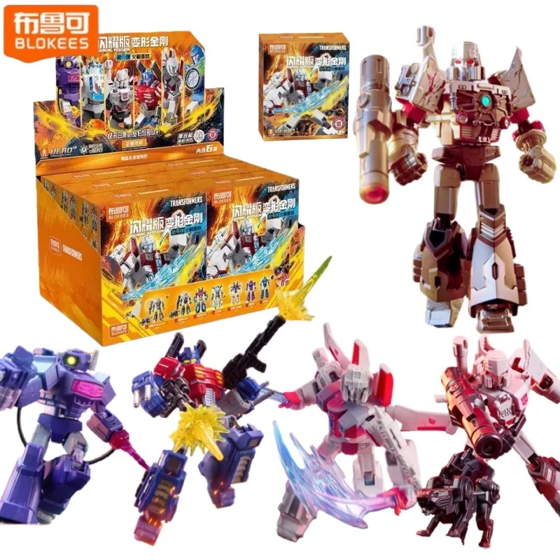 BLOKEES blocs de construction transformateurs Version brillante série Vol.4 MEGATRON OPTIMUS PRIME SG STARSCREAM SHOCKWAVE Action Boy cadeau