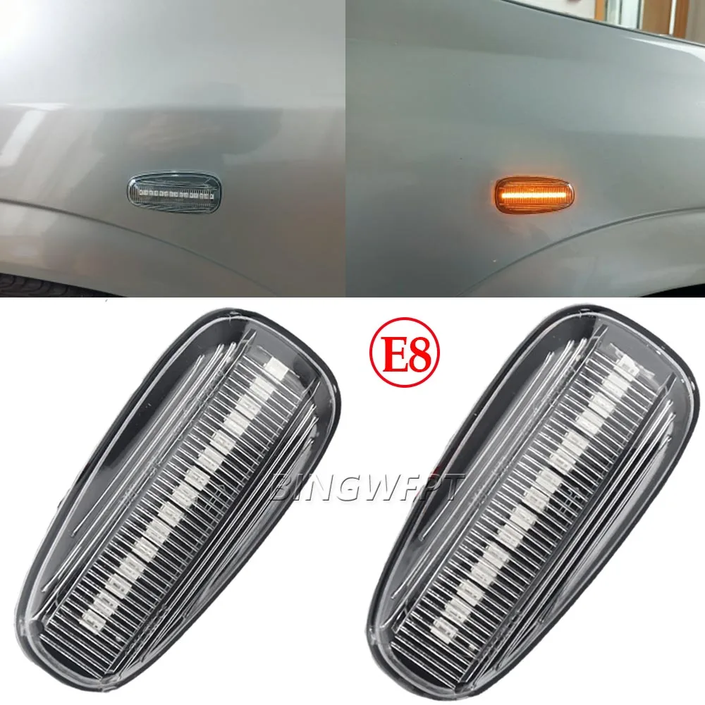 Luz intermitente dinámica superbrillante, lámpara de posición lateral para Opel Zafira A 1999-2005 Astra G 1998-2009