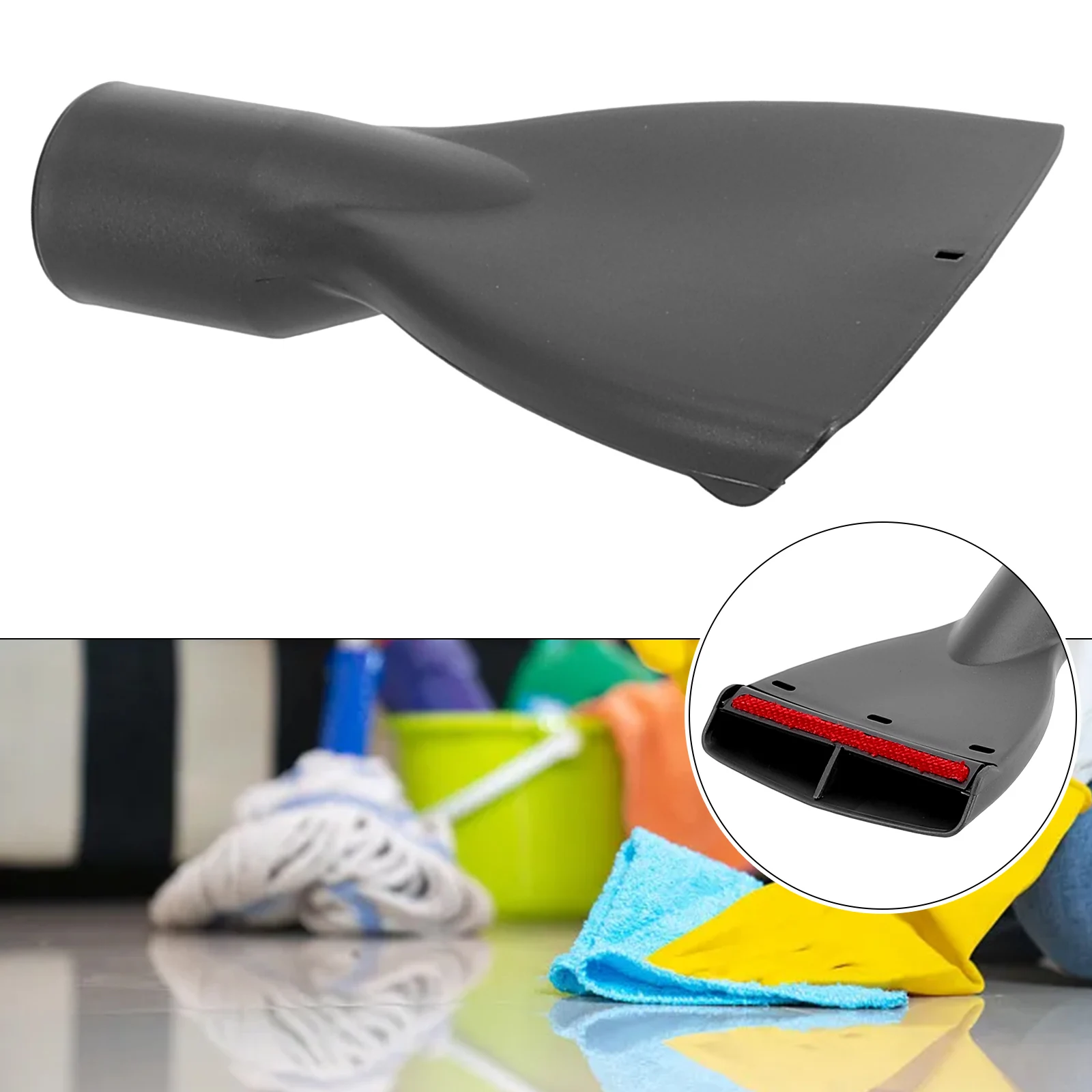 ID32mm OD35mm Crevice Nozzle Flat Nozzle Sofa Bed Vacuum Cleaner Brush Nozzle Suction Brush Head Home Cleaning Parts