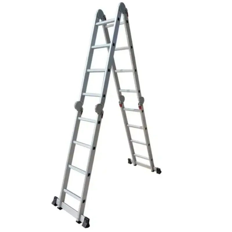 Échelle pliante multi-en-un en aluminium, robuste, légère, multi-positions pour échafaudage, extension, escabeau