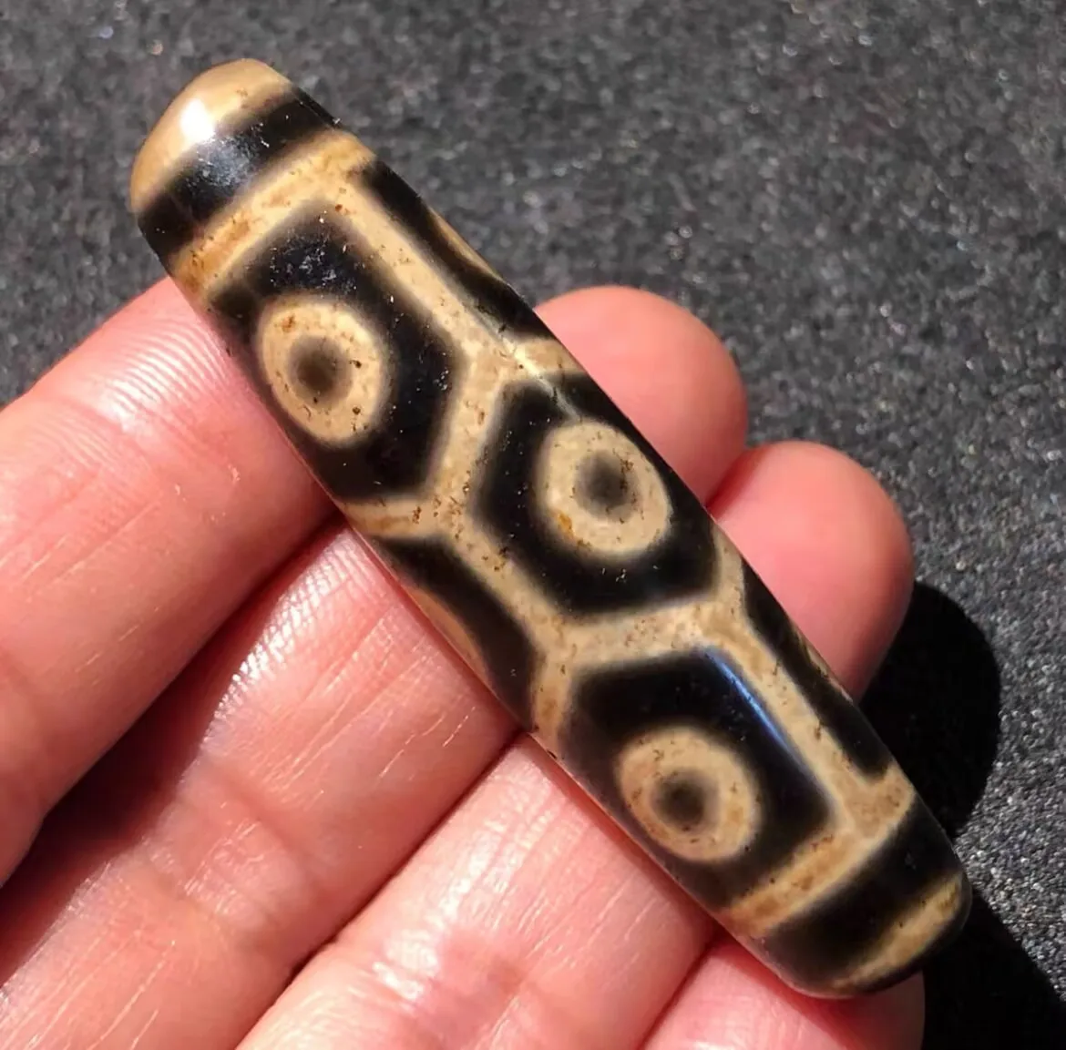 כוח קסם tibbetan ישן לאגטה טוטם חרוז 14.5*56.6 מ 