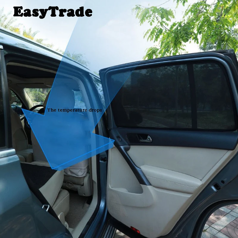 For EXEED VX 2021 2022 2023 Magnetic Sunshade Car Sun Shade Side Window Mesh Curtains UV Protection Sun Visor Sunshield Cover