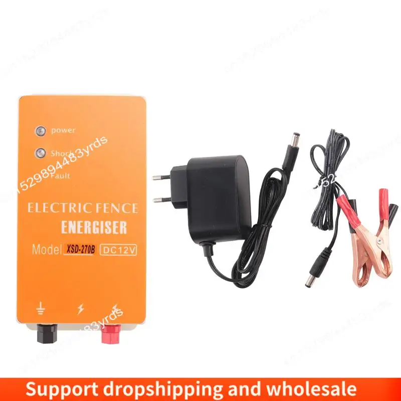 

AA86 10KM Electric Fence Solar Charger Controller High Voltage Horse Cattle Poultry Farm Animal Fence Tools