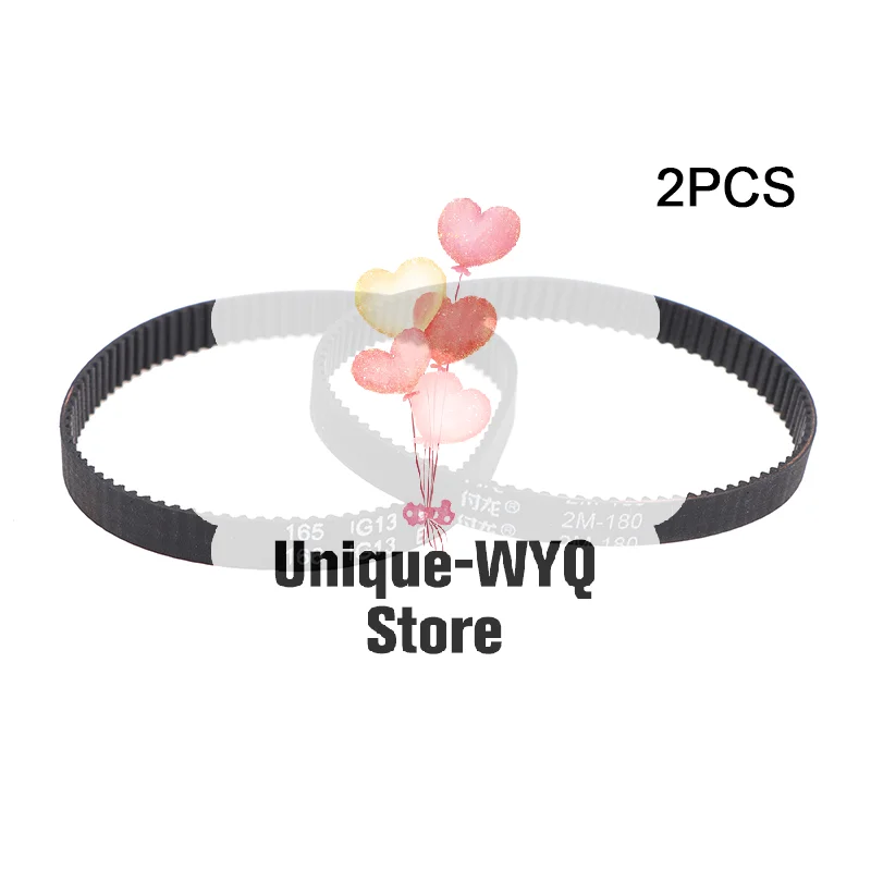 2pcs Timing Drive Belt 2GT/2M Perimeter 140 142 150 160 180mm Width 6mm Synchronous Conveyor Spare Part For Vaccum Cleaner