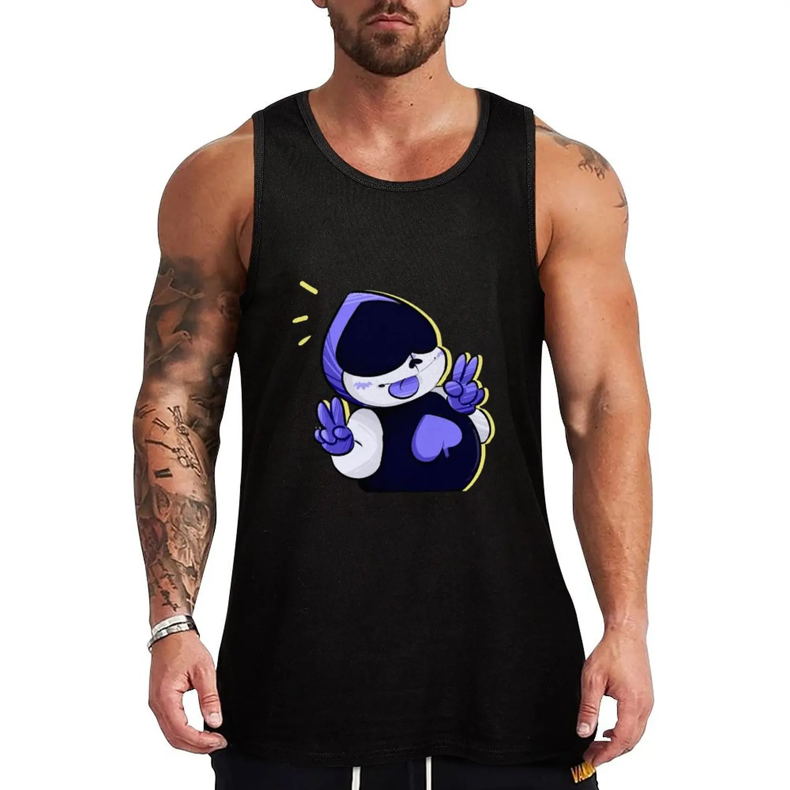 Lancer Deltarune Tank Top basketball clothing Japanese t-shirt T-shirt men best selling products