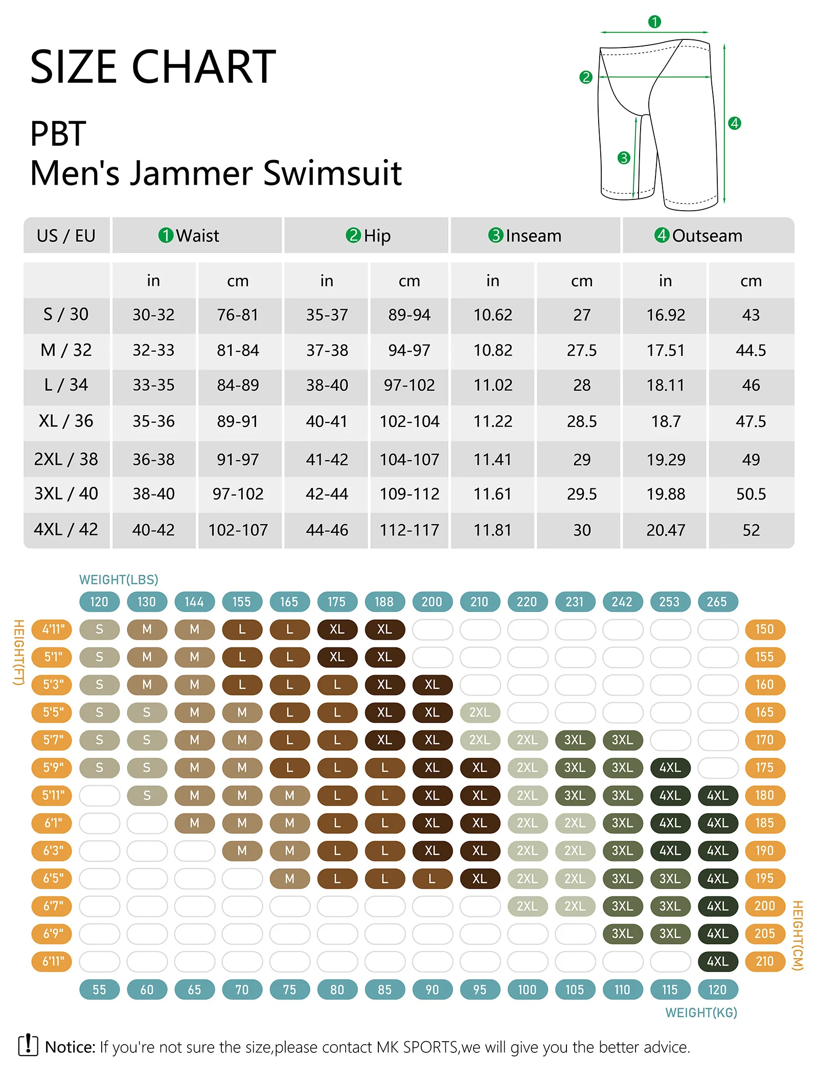 MY KILOMETER Professioneller Herren-Renn-Badeanzug, Störsender, PBT, langlebige, schnell trocknende Badehose für Trainings- und Wettkampf – Detail 1