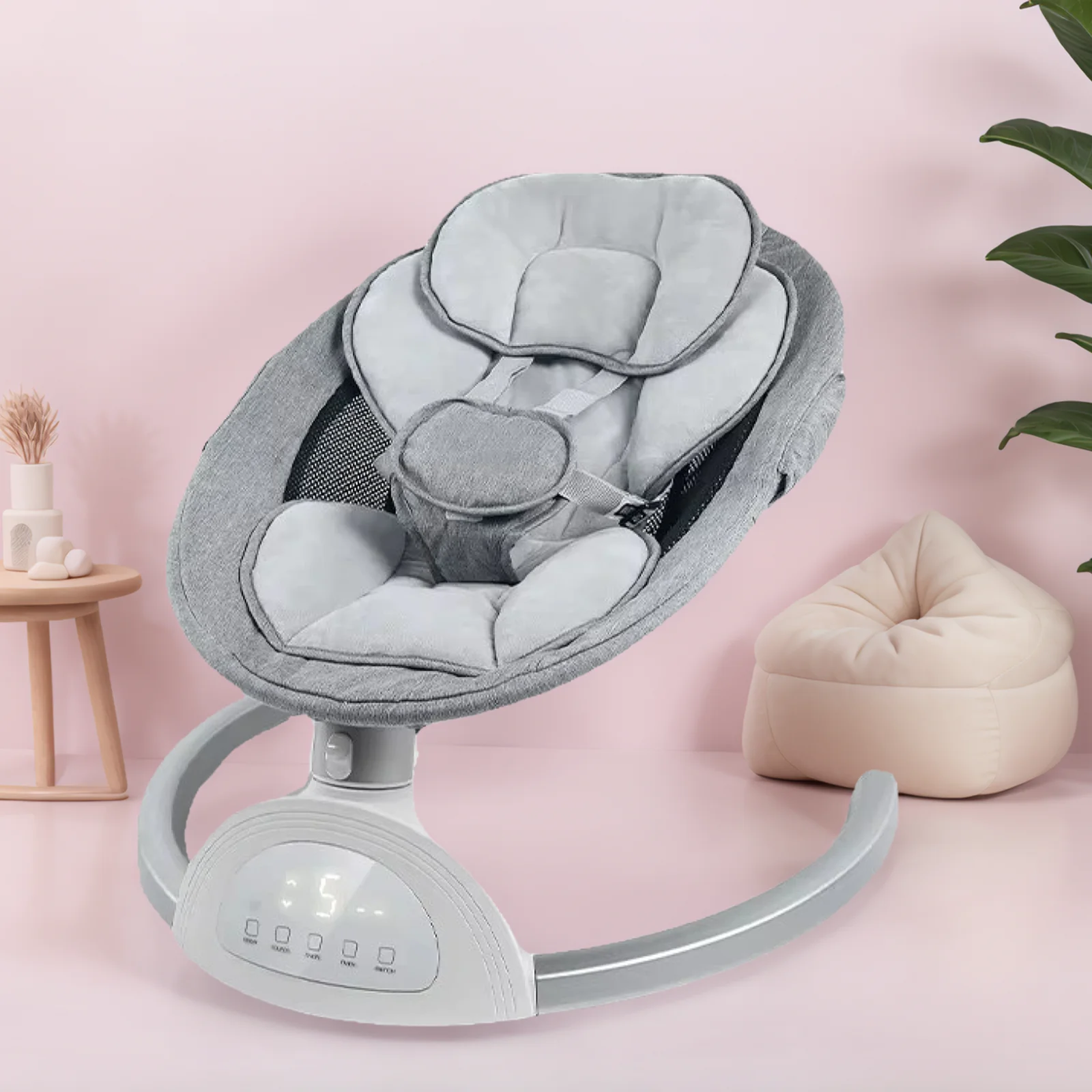 Bassinets para bebé, silla multifuncional con 5 velocidades de columpio y altavoz, cunas para bebé recién nacido, asiento, silla, regalos de navidad