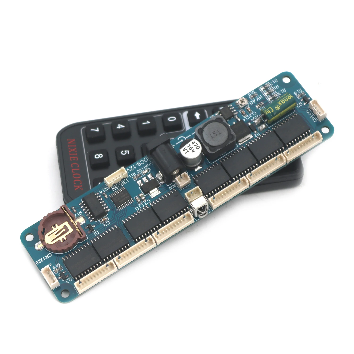 Imagem -03 - Nixie Tubo Relógio Placa Mãe Controlador Board Controle Remoto Universal Digital Led Glow Tube In12 In14 In18 In8 Qs301 6bit