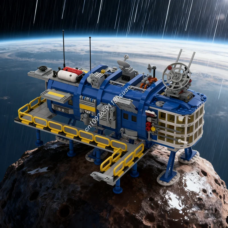 

1194 шт. MOC Spatioport Control Center, пространство, модель здания, рождественский подарок, блоки, игрушки, архитектура, идея «сделай сам», детский день рождения