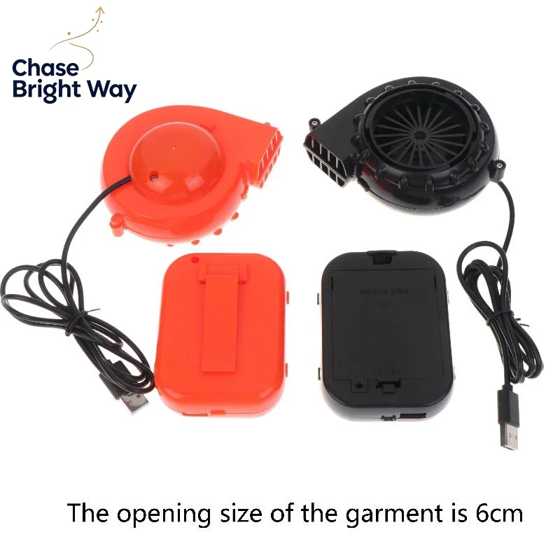 Portable USB Battery Blower Fan Fast Cooling Fan for Inflatable Mascot Costume Cosplay Commercial Events
