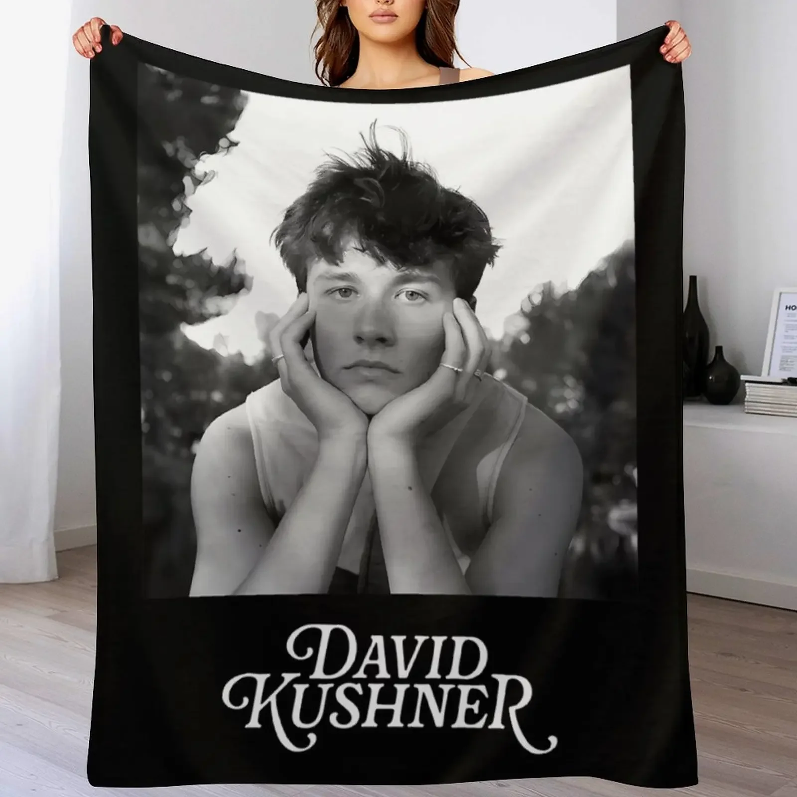 

David Kushner Merch David Kushner Signature Throw Blanket Soft Beds Moving Polar Loose Blankets