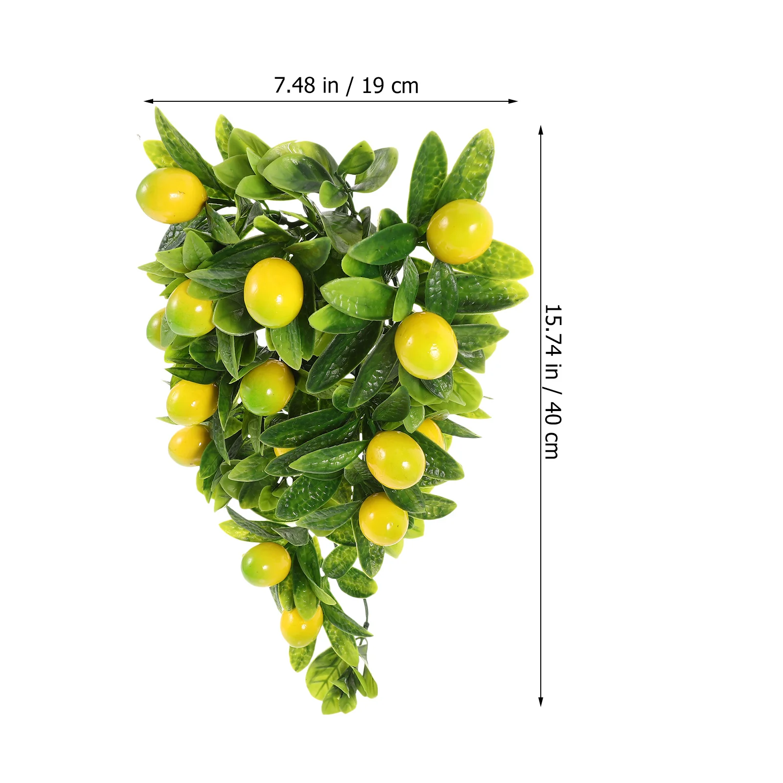 

Simulated Plastic Hanging Fruit Vine Green Leaf Realistic Rustic Hanging Decor for Home Office Party Wall Balcony Decoration