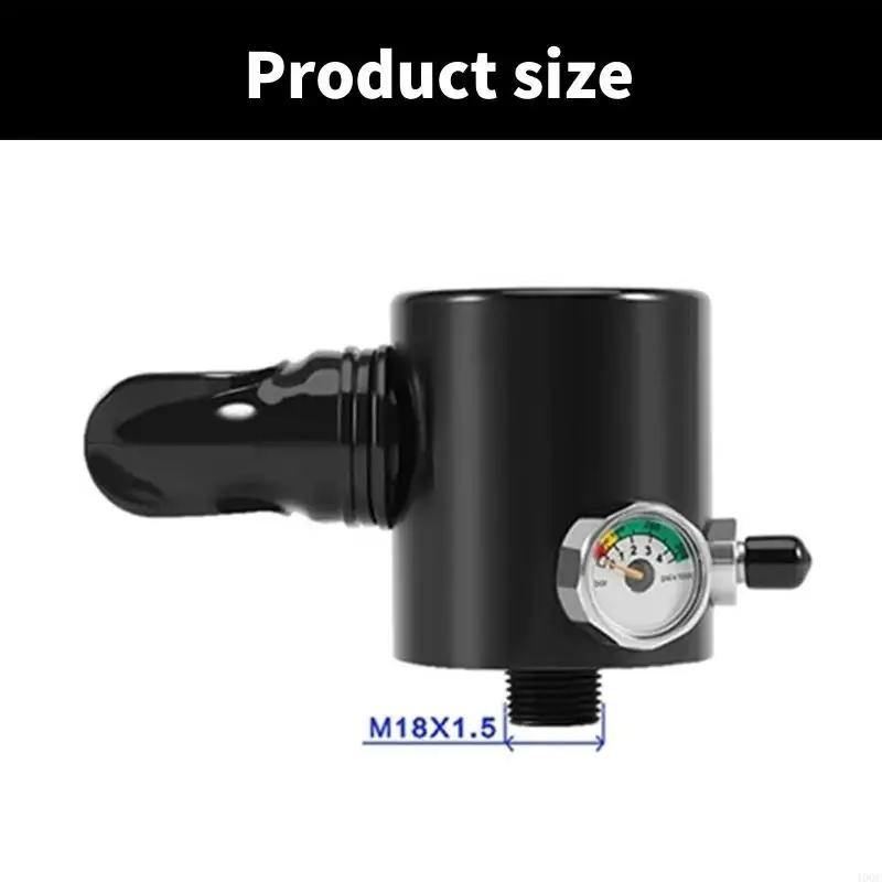 

Breathing Valves Head Diving Regulator Breather with Gauge for Diving Underwater 400C