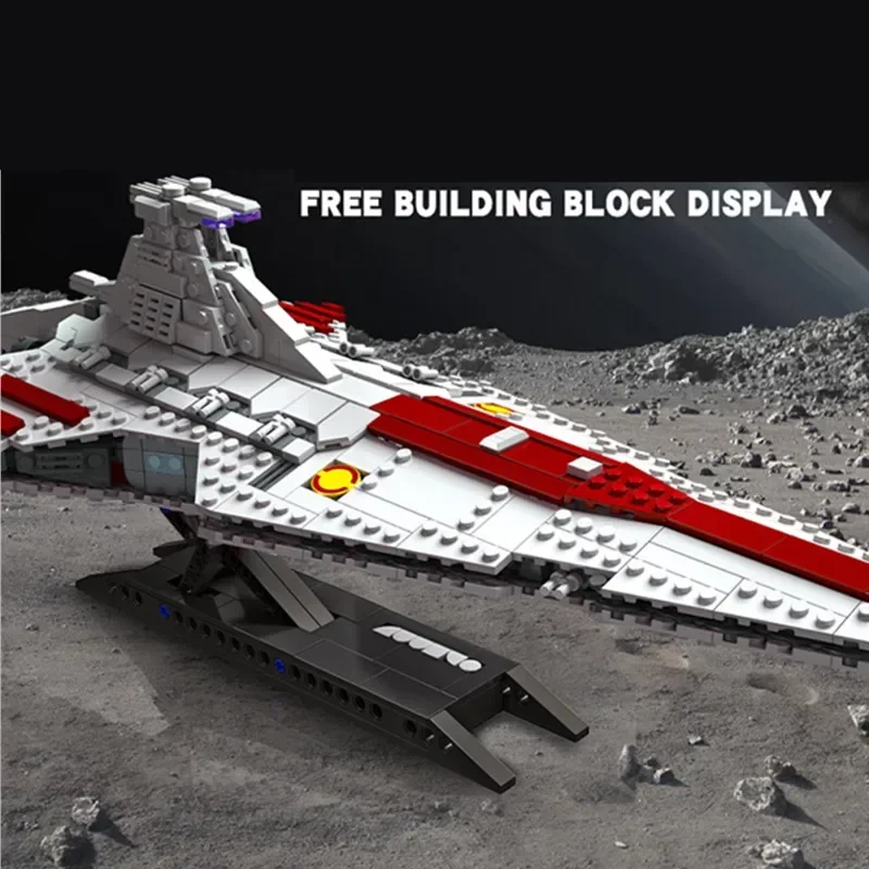 Galaxy Space Venator Class Starship UCS StarFighter Destroyer Attack Cruiser Spaceship Model Building Blocks Bricks Toys Gift