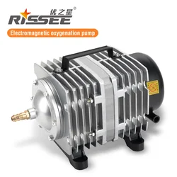 RISSEE Air Compressor For Aquarium 25W ACO-002 Electromagnetic Aquarium Pump Oxygen Fish Pond Aerator Laser air assist pump