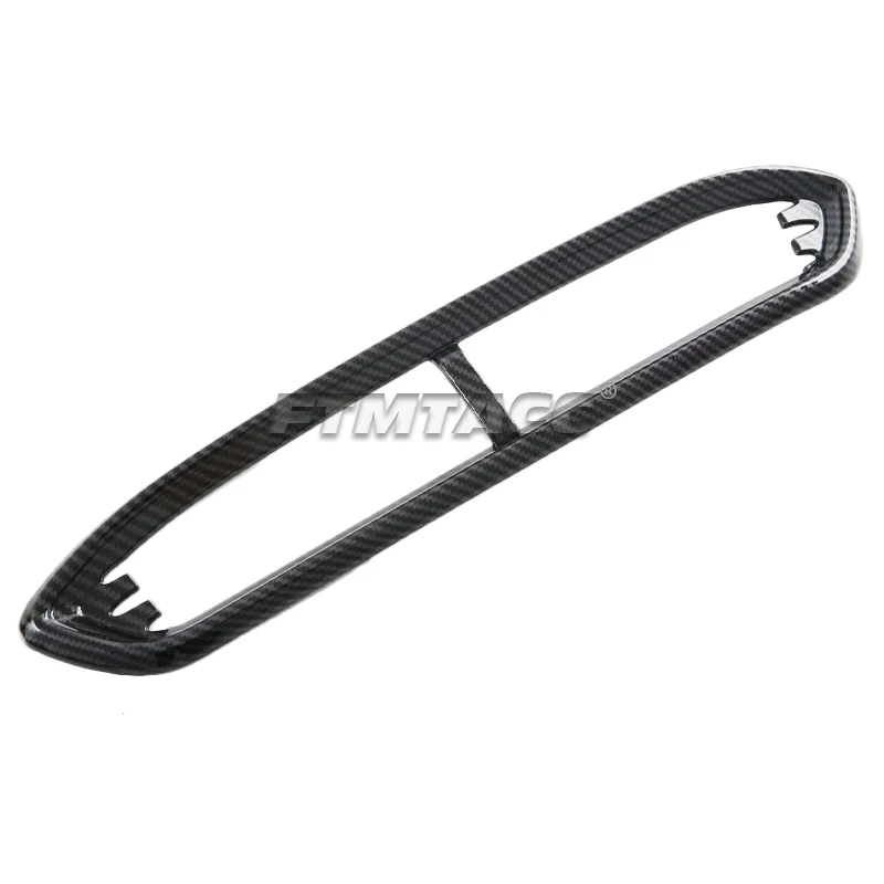 For MG HS 2018-2023 LHD RHD ABS Carbon Fiber Car Center Console Air Condition Outlet Cover middle AC Vent Frame Trim Accessories