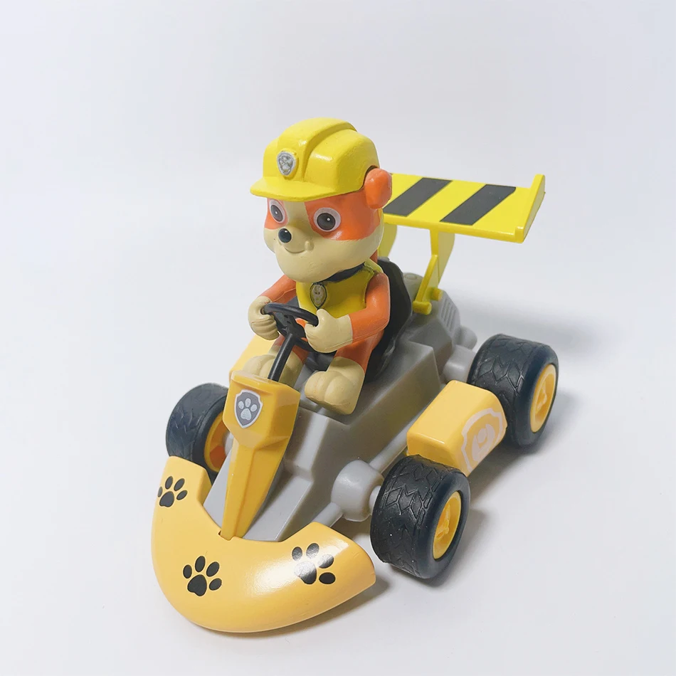 Anime Paw Patrol Pull Back Car Marshall Rubble Chase Rocky Zuma Skye Dog Action Figure Toys Anime Game Doll Kid birthday Gifts