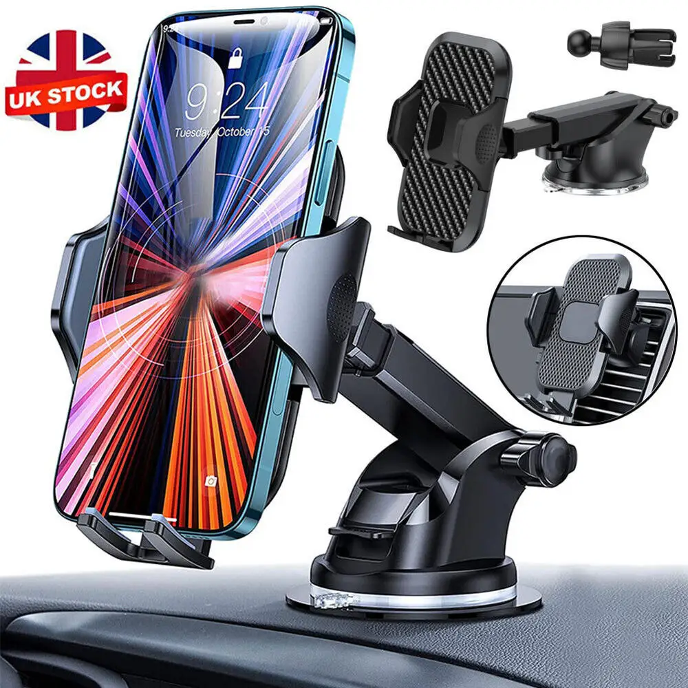 Car Phone Holder 360 Rotatable Suction Dashboard Mount Windscreen Universal Phone Holder Mobile Phone Bracket Car Accesssories