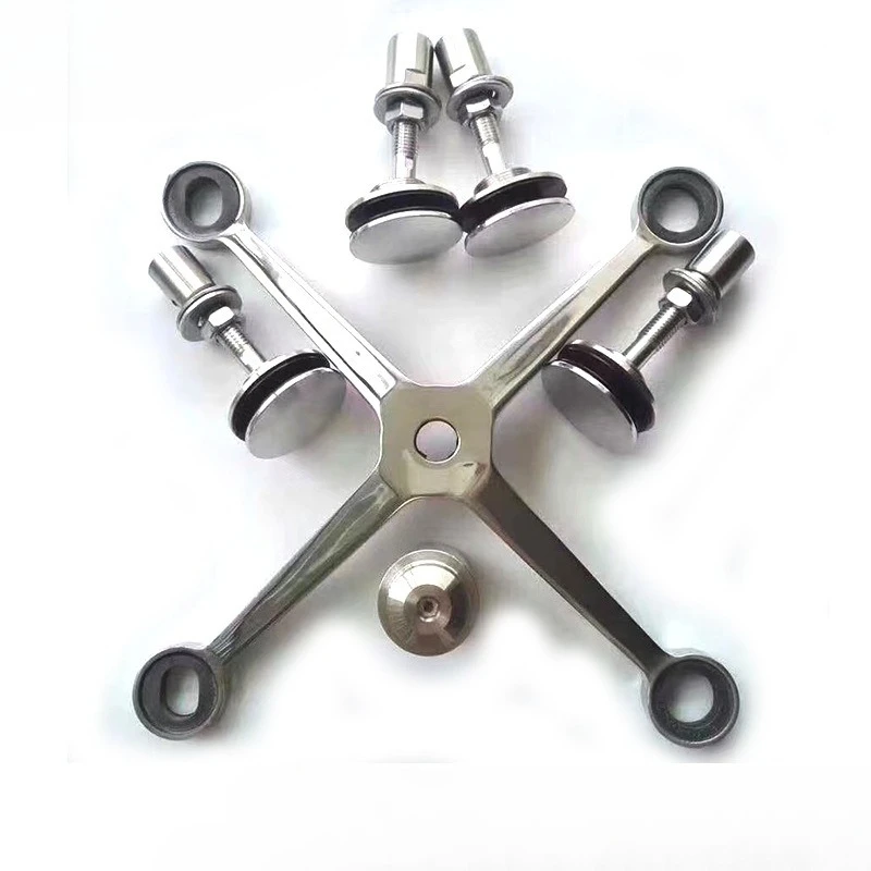 Stainless Steel Docking Connector, Single , Double , Three Four Claw Canopy Bracket, Glass Curtain Wall Accessories