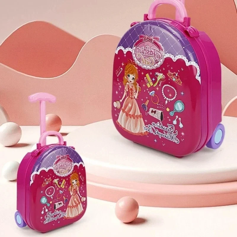 女の子のためのディズニーテーブルセット,プリンセススーツケース,メイクキット,3,プレイハウス,子供のための誕生日プレゼント