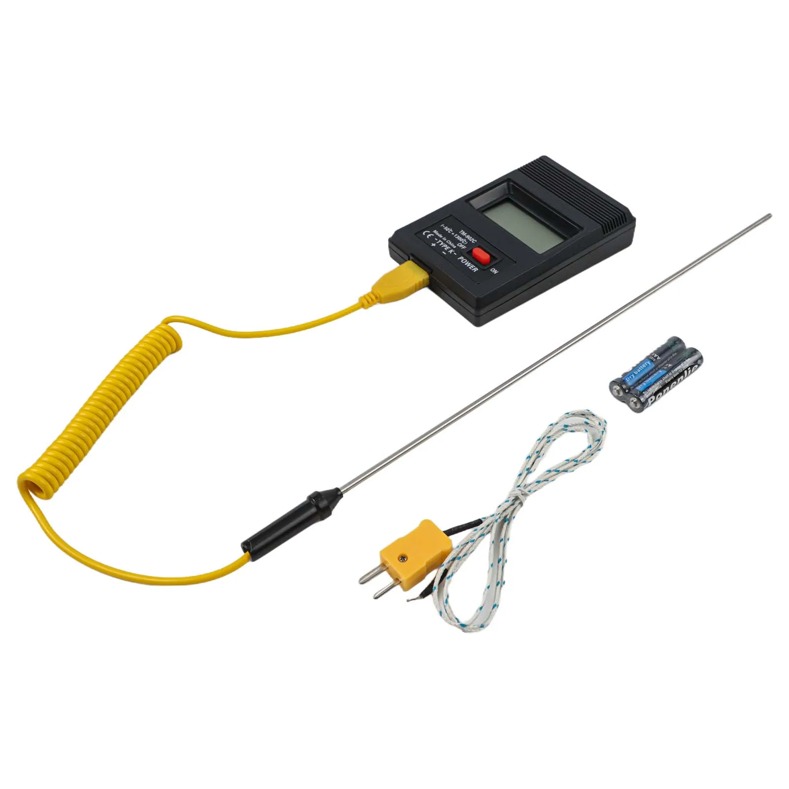 

Suitable for Both Personal and Professional Use LCD Type K Digital Thermometer With Probe + 1PC 300mm Thermocouple Probe