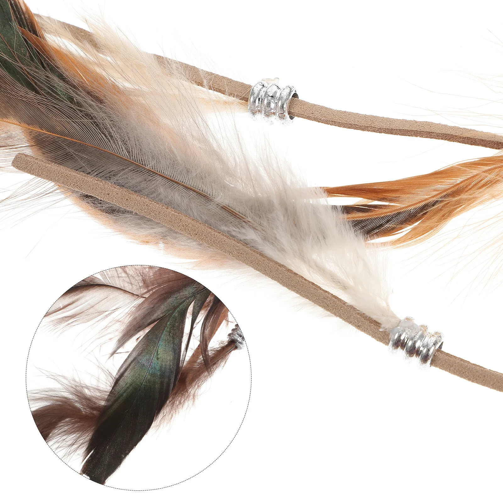 

6pcs Vintage Hair Clip Set Plume Extensions For Women Indian Style Costume Festival Carnival Cosplay Dreadlock