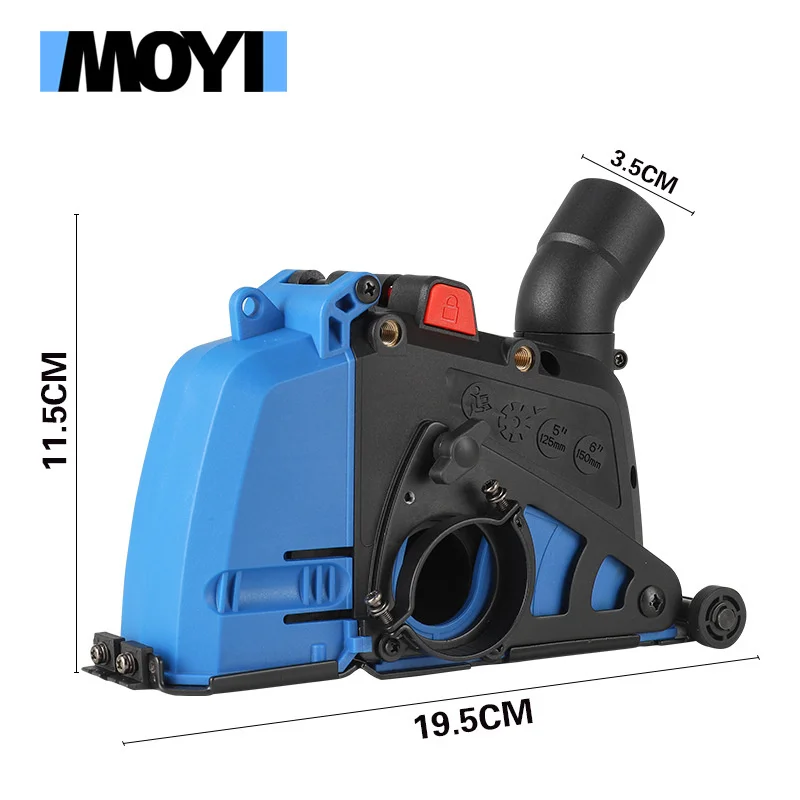 Universal Dust Collection Cover Vacuum Attachment Shroud for Angle Grinder Slot Cutting Groove Tool