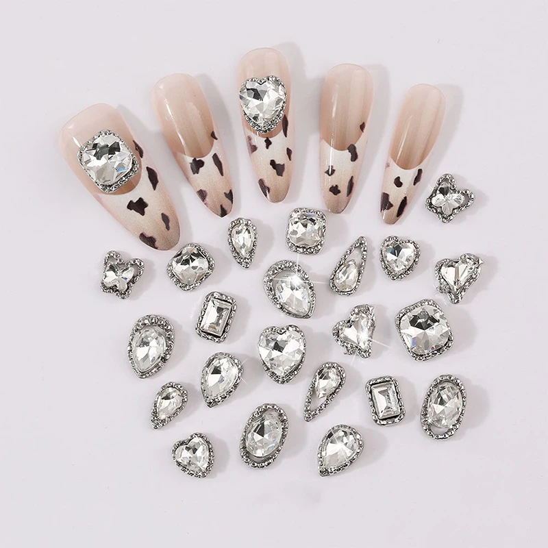 1 قطعة ثلاثية الأبعاد كريستال حجر الراين سحر مسمار الفن الديكور بريق حجر الراين ل مانيكير الأظافر لوازم مجوهرات أجزاء اكسسوارات