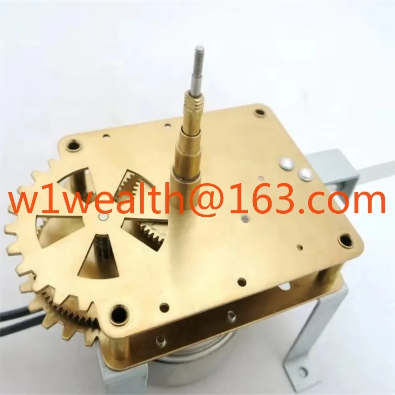 220 Volt Electric Clock Movement with Mounting Bracket and Regulator Metal High Torque Scanning Clock Motor