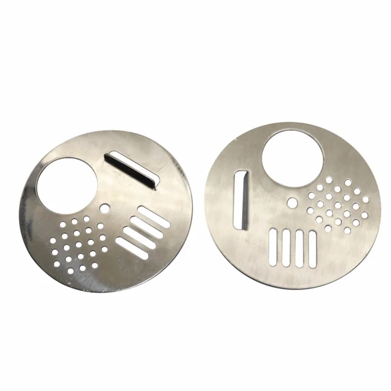 20PCS Strumenti per l'apicoltura Sfiato per alveare Nido Porta Gabbia in acciaio inossidabile Foro per alveare rotondo Disco d'ingresso Attrezzatura per alvive