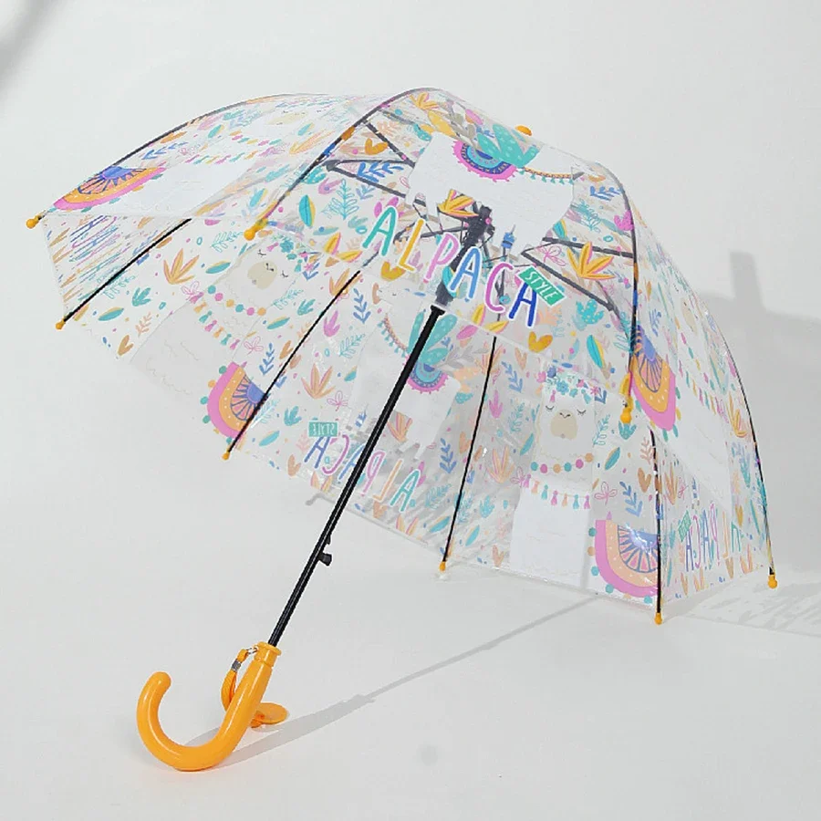 Rain Umbrella Girl Kids Windproof Big Anime Kawaii Golf Transparent Clear Kids Umbrella Luxury Cute Guardar Chuva Umbrellas