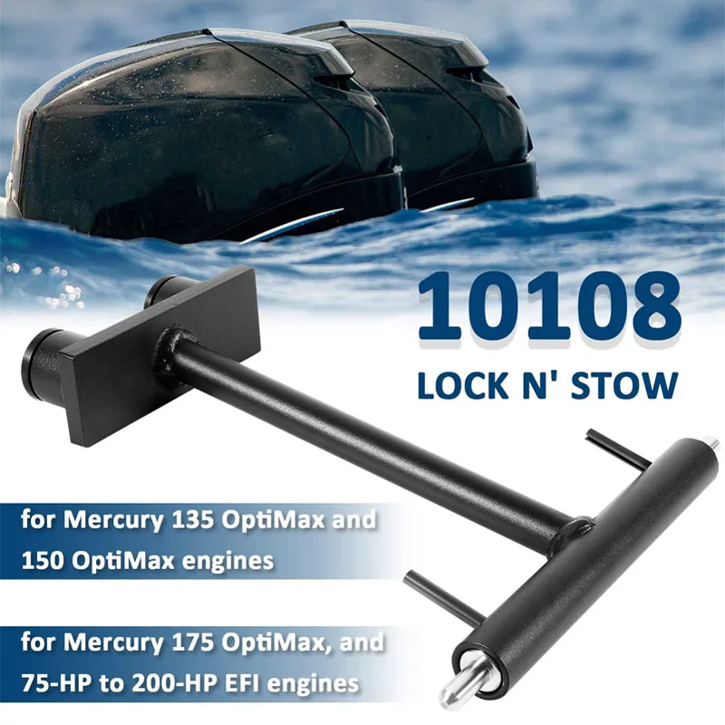 10108 Lock N' Stow Motor Mount Trailering Support Bracket For Mercury 135/150/175 OptiMax,75-HP to 200-HP EFI Outboard Motors