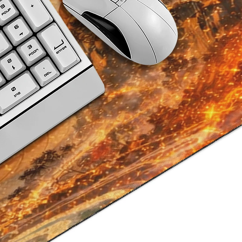 Red Clouds Black Dragon Mouse Pad Gaming printon demand Home Custom New Mousepad XXL Desk Mats Non-Slip Laptop Desktop Mouse Pad view 2