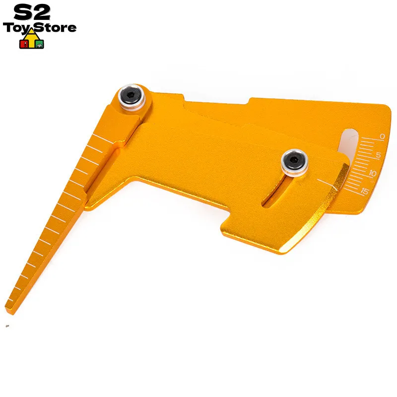 Multi-Function RC Measurement Gauge Adjustable Tool for Camber Toe & Ride Height Setup Essential for Car Tuning