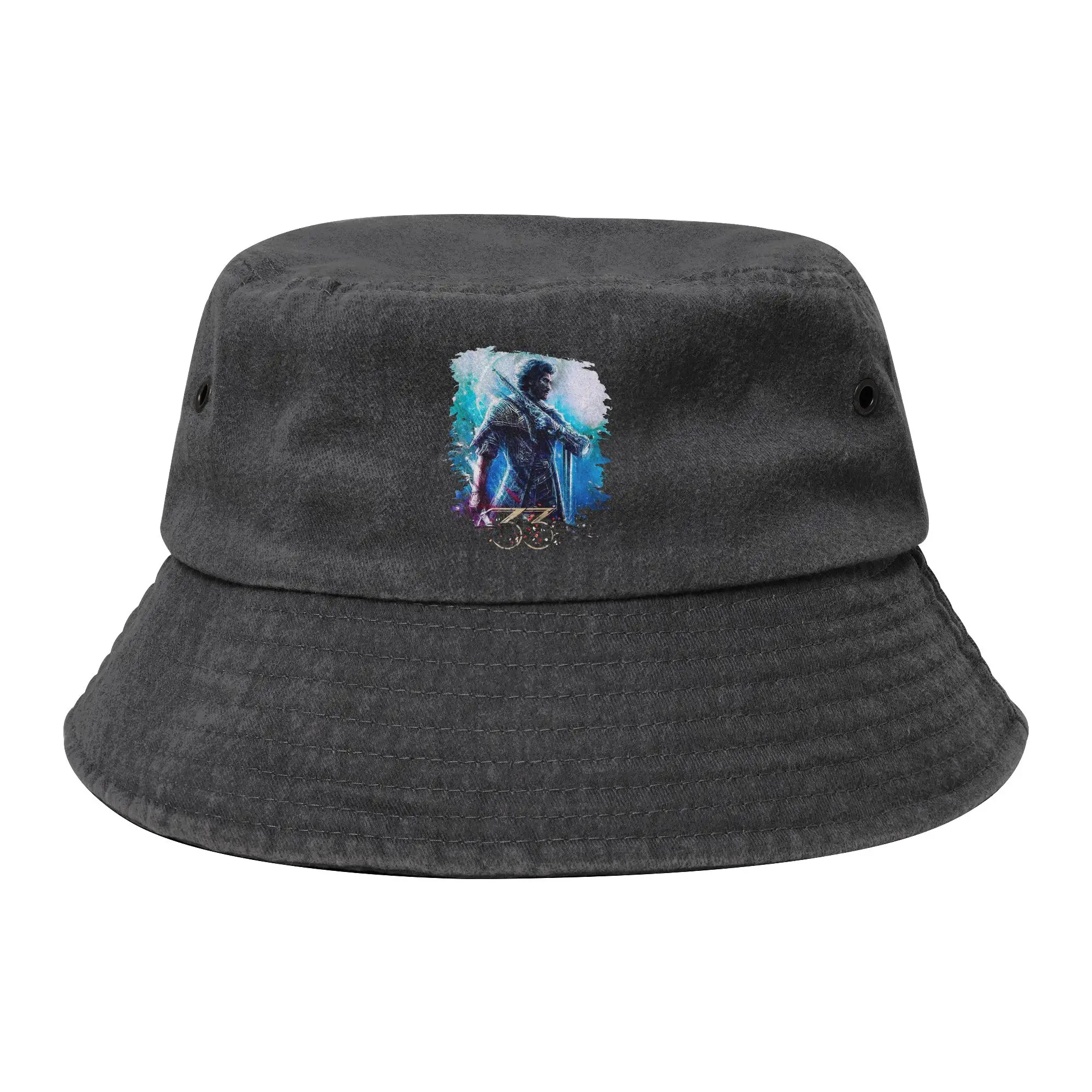 Vocation Clair Obscur Expedition 33 Gustave Bucket Hats Teen Distressed Denim Sun Hat  Bob Fisherman Hat