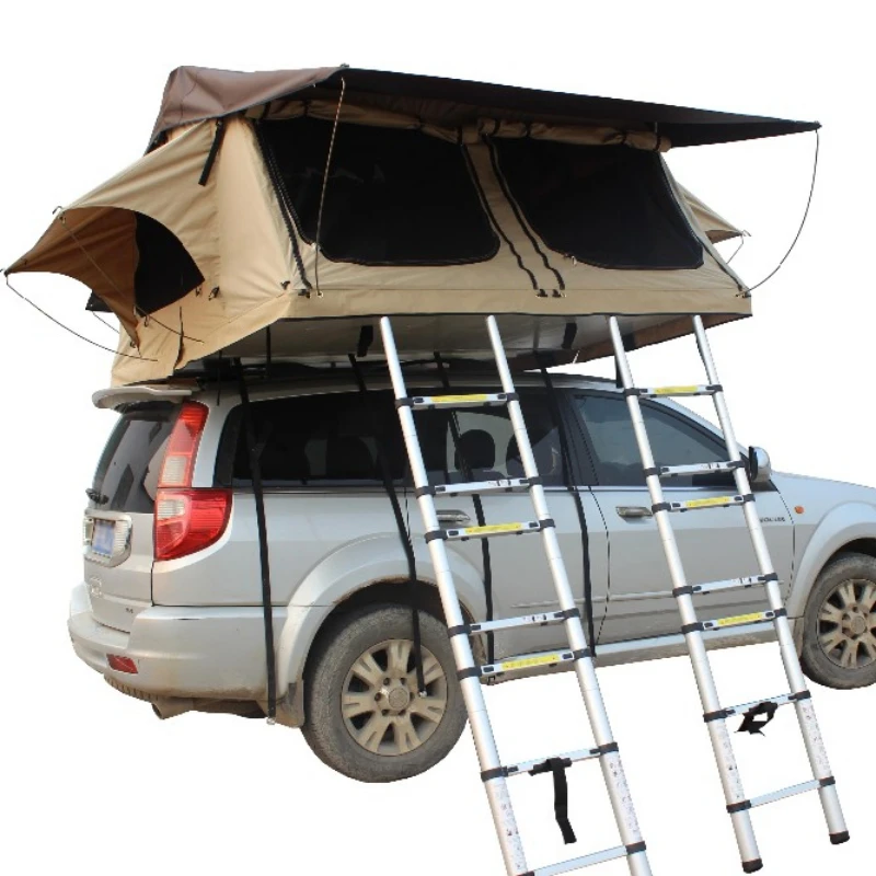 2021 Roof Top Tent Install on Cars Roof For Camping and Outdoor 1.4*2.4m for 1-2 person Car Tent