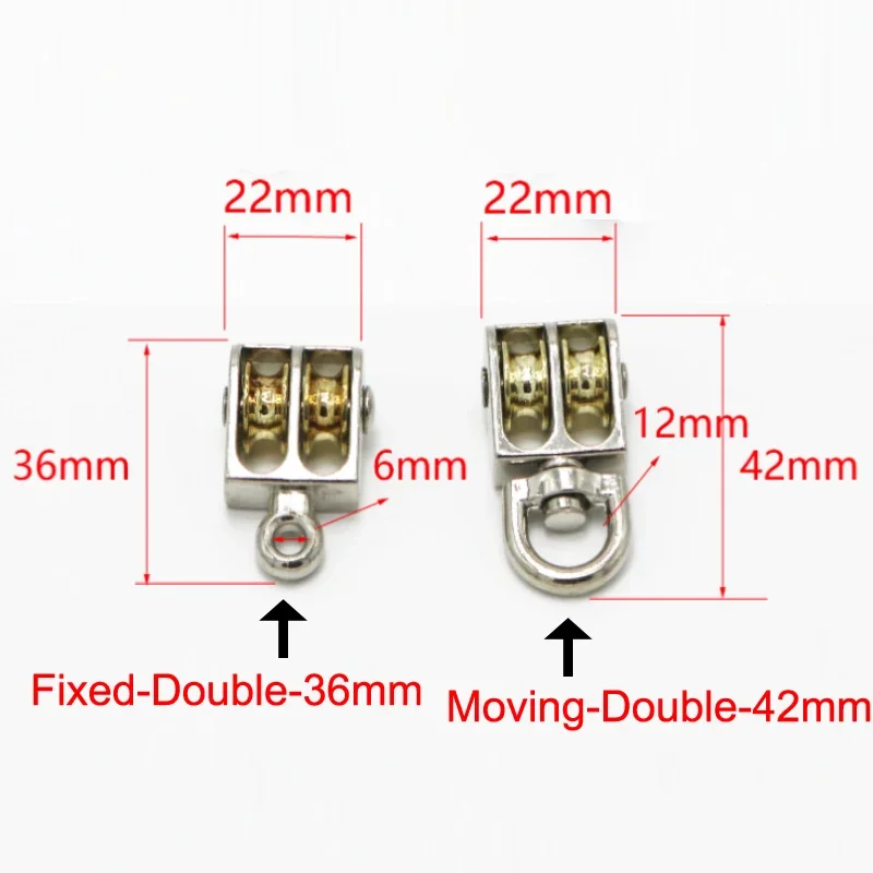 Messenger Pulley Miniature Messenger Pulley 36/48/52/58/75/86mm Round Flat Cable Bearing Pulley Wire Rope