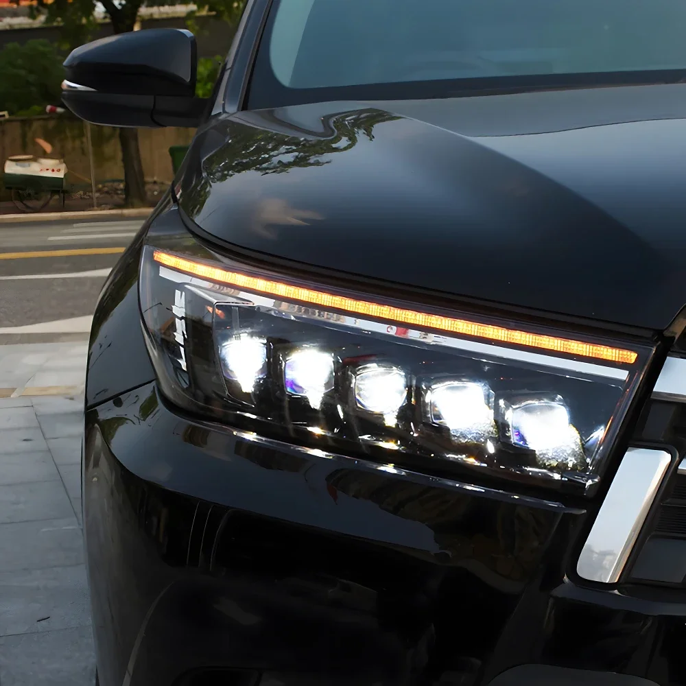 Car Front lamps For Toyota Highlander 2018-2021 All New Upgrade Blink Dynamic Light Projector Five Lens Hot Sale Accessories