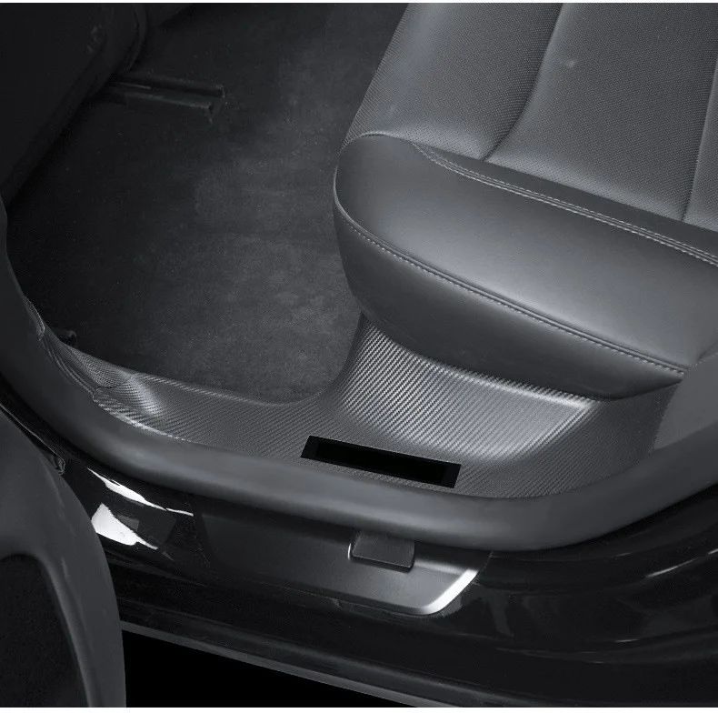 For Tesla Old Model Y Or Model Y Juniper ABS Front Rear Door Sill Protector Threshold Strip Anti-kick Guard Panel Waterproof Pad