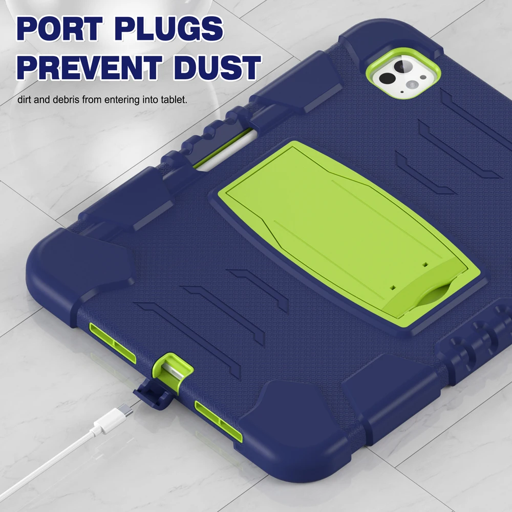 

Tablet Case for iPad Air11 Air 11 M3 2025 2024 Case for iPad Pro11 Pro 11 4th 3rd Air 5 4 2022 2021 Cover Silicon PC Stand Shell