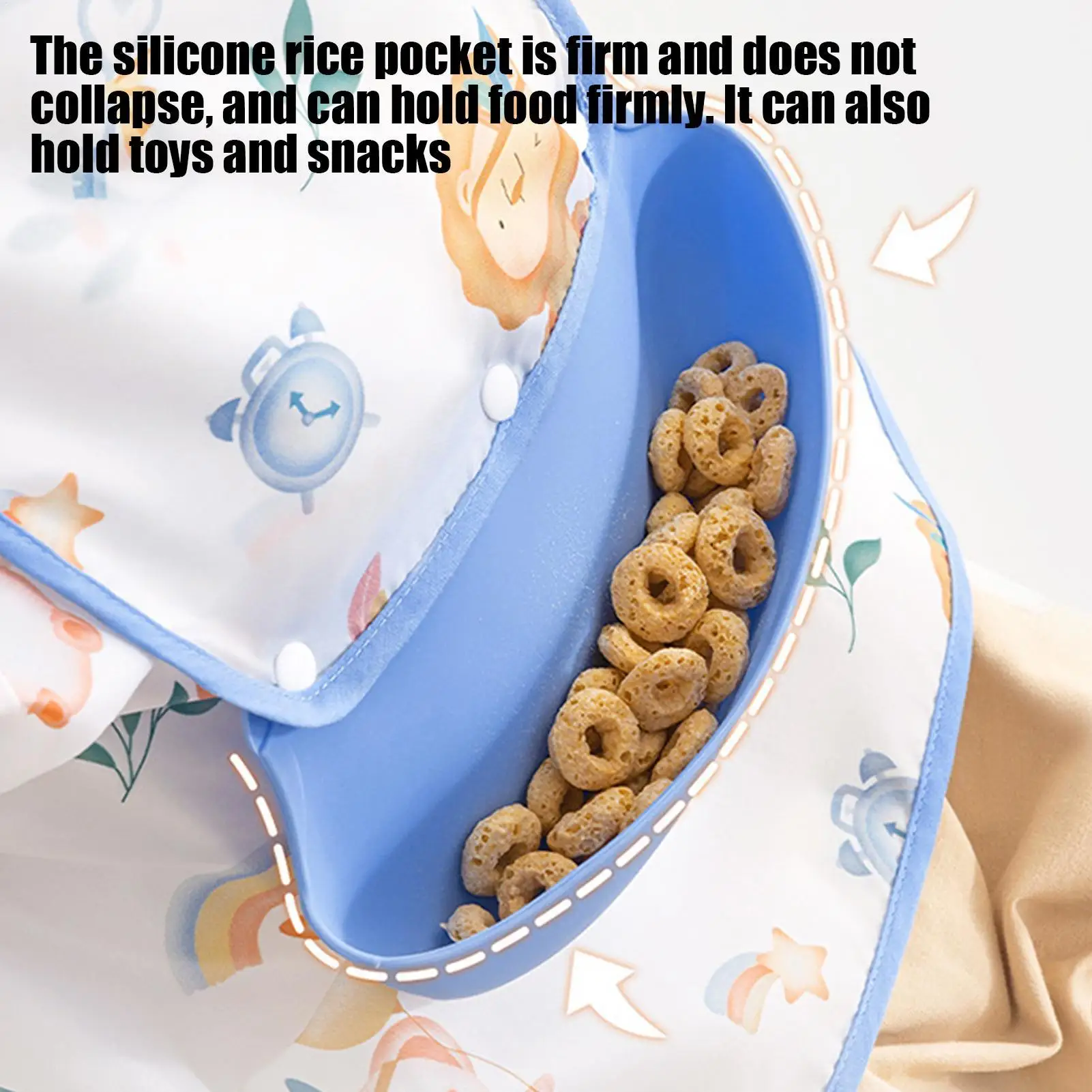 

Baby Feeding Bib Waterproof Sleeved Feeding Toddler Bib Soft Cloths Smock Overalls For Sensitive Skin Daily Mealtime Living Room