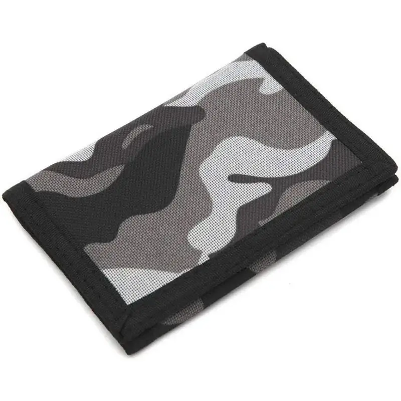 Camouflage Wallets Slim Wallet Trifold Sports Wallet Outdoor Canvas Wallets With Zipper Travel Coin Purse Cards Holder Gifts