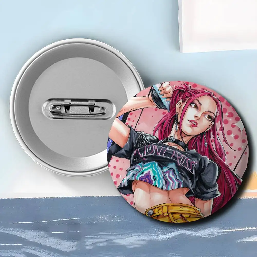 Animation KPop D-Demon Hunters Badges Round Exquisite Badge Brooches Creative Pins For Clothes Hat Backpack Gift Accessories