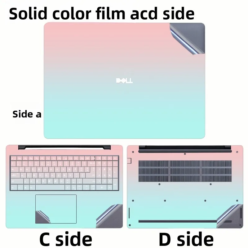 For Dell Pro Max 14_MC14255 Pro Max 16_MC16250 Solid color protective film Pro 13 Plus_PB13250/PB14250 vinyl cover decal