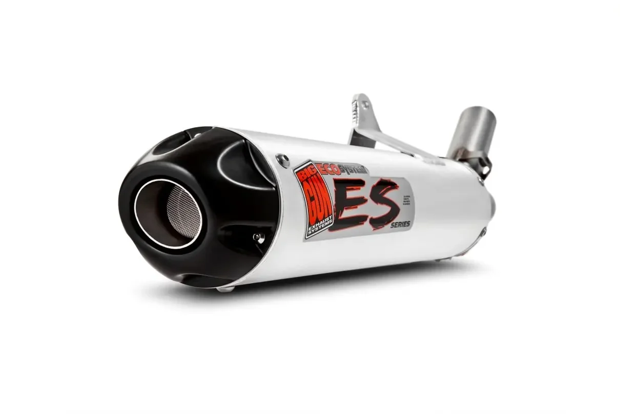 

Silver Slip-On Exhaust For Polaris ATV Utility Models 2007-2012