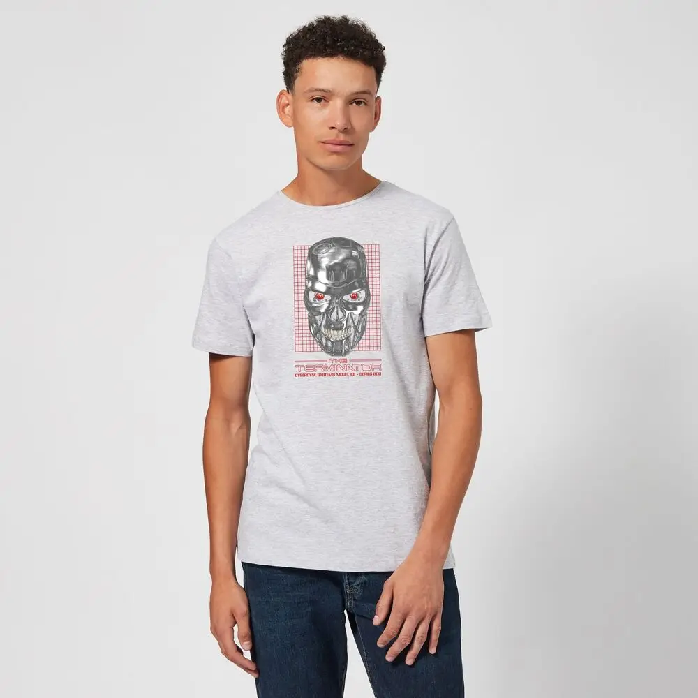 Official The Terminator T-800 T-Shirt - Grey